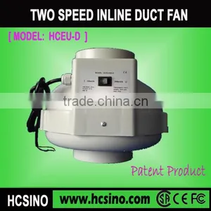 Two Speed Hydroponics Centrifugal Inline Fan thumbnail-1