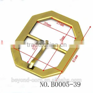 Anti Brass Brush Effect Hexagon Shape Buckle Bee House Shape Pin Bar Buckle for Handbag thumbnail-3