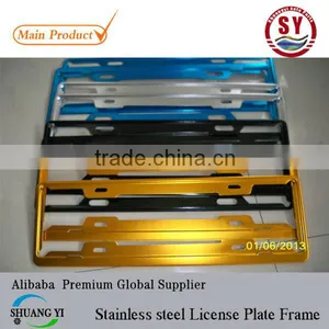 High Quality License Plate Frame Stainless Steel Plate With Package thumbnail-1