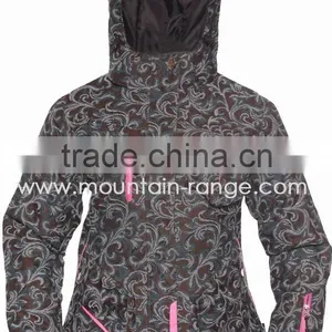 Ladies' Waterproof Ski Jacket With Detachable Hood(WL9313D) thumbnail-2