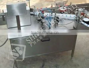 Semi Automatic Self Adhesive Vertical Vial Sticker Labelling Machine thumbnail-1