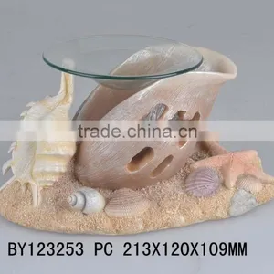 Tart Warmer Polyresin Wood Cut Dolphin Oil Burner thumbnail-4