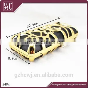 20.4*8.9cm Guangzhou Supply Shell Evening Clutch, Box Purse Clutch,hardware Clutch Bags thumbnail-1