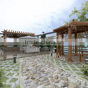 Outdoor Aluminmu Alloy Plastic Composite Pergola With High Temperature Resistant thumbnail-4