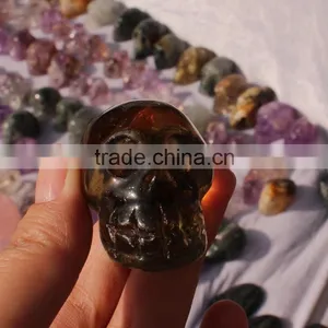 Nature Crystal Skull Wholesale Citrine Crystal Skull thumbnail-4