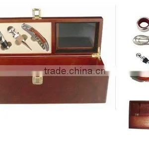 HH717-17 Wood Wine Box for 1 Bottle thumbnail-1