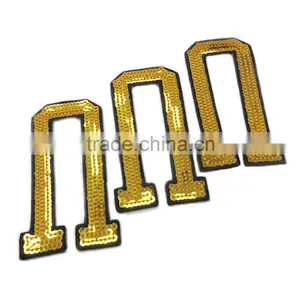Unique Hand Made Embroidery Custom Logo Sequins Name Brand Patches thumbnail-2