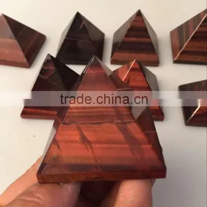 Top Quality Red Tiger Eye Stone Pyramid for Sale thumbnail-1