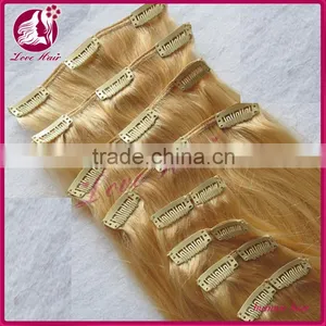 Factory One Donor Top 100% Virgin Hair Brazilian Cheap Clip in Human Hair Extension thumbnail-1