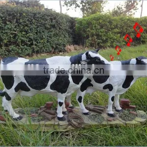 Polyresin Funny Holstein Cow Statue Garden for Sale thumbnail-6