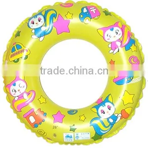 Printing Lele Cat PVC Inflatable Swimming Ring thumbnail-2