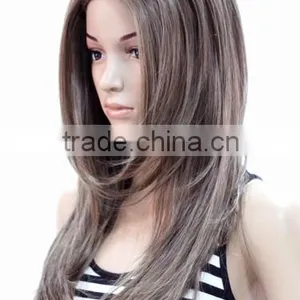 Synthetic Rose Long Wig Japanese 180% Density Full Lace Wig Display Mannequin Head Wig thumbnail-2