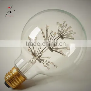 LED Fireworks Filament Light Edison Vintage Light Bulb G80 Decorative Lamp 110V 220V thumbnail-1