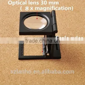 9005A 8x Three-Folding Magnifier Stand Repair With LED Light Magnifying Glass thumbnail-1