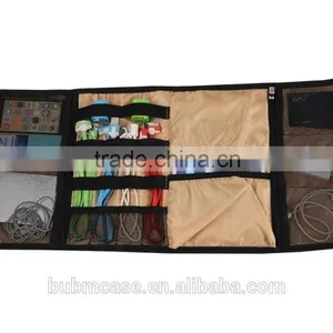 HOT BUBM Black Spring Rolls Folding Storage Bag, Usb Flash Drive Case thumbnail-5