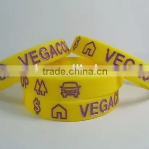 Fashion Silicone Bracelet Cheap Rubber Wristband thumbnail-3