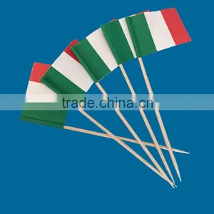 144pcs Party Picks Wooden Flag Toothpicks Wholesale thumbnail-1