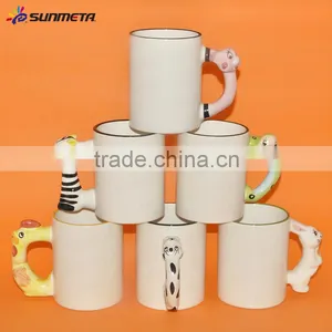 11oz Animal Printed Promotional Ceramic White Sublimation Mug Factory Wholesale thumbnail-1