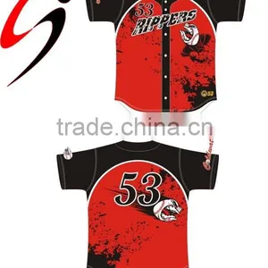 Sublimation Baseball Uniform thumbnail-2