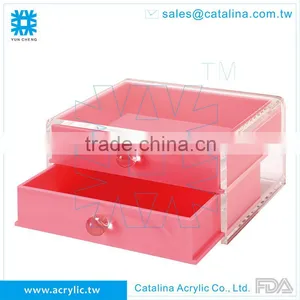 ACRYLIC 3-DRAWER ROUND BEAD KNOB BOX thumbnail-2
