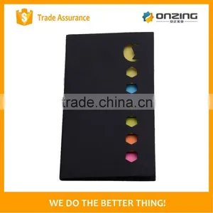 New Style Black Card Cover Neon Sticky Notes Memo Notepad thumbnail-4