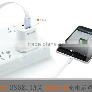 IP2 Universal Dual Usb Port 5V 2A Charger for Samsung for Nokia for HTC for Wiko For Fly IQ For IPhone With EU Plug thumbnail-1