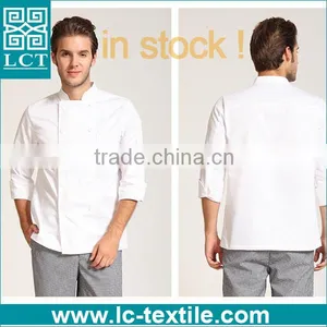 Wholesale in Stock Long Sleeves White Color Kitchen Chef Workwear for Australia thumbnail-1