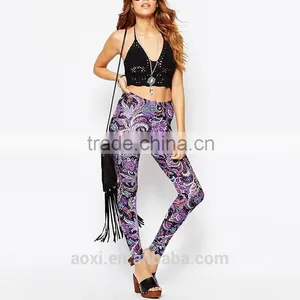 Ltweight Stretchy Fitness Sportswear Custom Design Sublimation Seamless Yoga Pants thumbnail-2