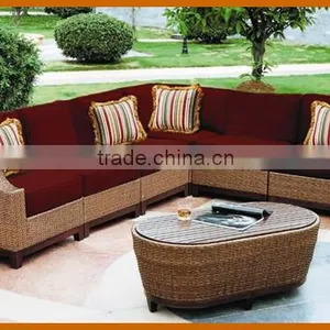 High Quality L Shaped Sofa Set Garden Rattan Furniture thumbnail-1
