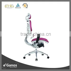 High Back Mesh Office Chair With Alloy Base thumbnail-2