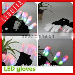 Best Selling Newest Hight Quality Winter Electical Fashing Lighting Colorful Laser Gloves thumbnail-3