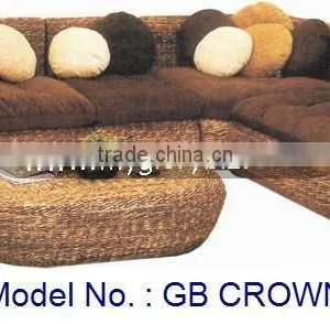 Corner Sofa Set, Rattan Corner Sofa, L Shape Rattan Sofa, Living Sofa Set, Indoor Corner Set thumbnail-1