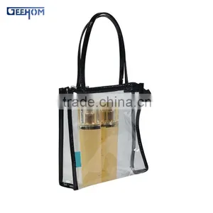 Large Pvc Cosmetic Bag With Handle and Zipper Lock thumbnail-1