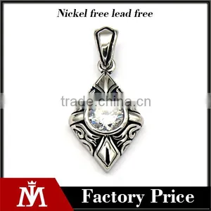 Europe Hot Selling Never Fade Stainless Steel Cross Charm Diamond Pendant Antique Jewelry thumbnail-1