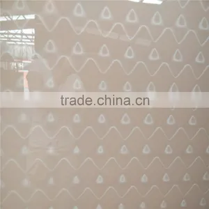 Ivory Color Back Painted Decorative Phantom 3d Glass Panel thumbnail-1
