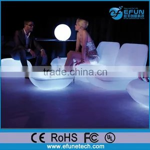 Led Bar Furniture Illusion Rgb Color Changed Light up Inflatable Outdoor Sofa thumbnail-1