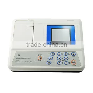 12 Lead Resting 5 Inch 3 Channel Color LCD ECG Machine Electrocardiograph EKG-903A CE ISO Approved thumbnail-1