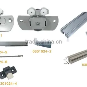 Light Type Inner-hanging Type Wardrobe Sliding Door Hardware Sliding Door Fittings thumbnail-1