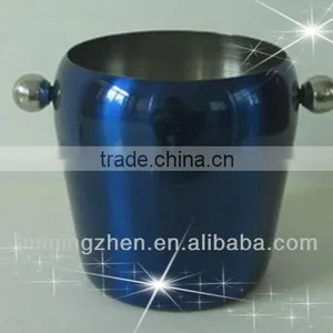 Colourful 1.0L Stainless Steel Wine Ice Bucket With Handle thumbnail-1