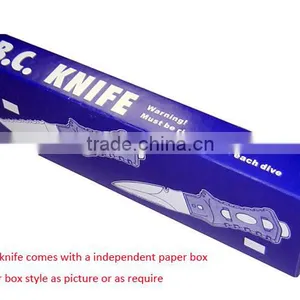 420 Stainless Steel Serrated Point BC Yellow Diving Knifes Survival Knife thumbnail-6