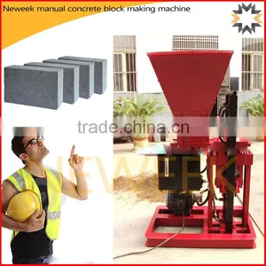 Neweek Removable Baking-free Manual Concrete Block Making Machine for Sale thumbnail-1