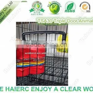 Haierc Triple Dog Crate Folding Metal Dog Cage Dog Crate thumbnail-6