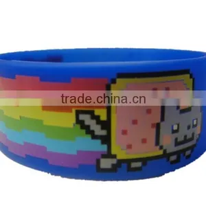 Wholesale Custom Logo Print Elastic Wristbands thumbnail-1