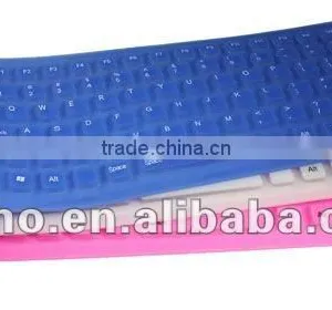 Soft USB Roll-up Flexible Silicone Keyboard For PC Laptop Fashionable Gift thumbnail-1