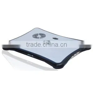 Notebook Aluminum 3 Fan With USB 2.0 4 Port Hub Silver thumbnail-1