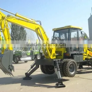 6800KG, 0.4CBM 5000wz Mini Wheel Backhoe Loader , Small Backhoe Loader for Sale 2015 Good Performence! thumbnail-2