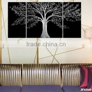 Fashion Wedding Decoration Life Tree Metal Painting Modern Art Wall Decor Wall Pictures For Living Room thumbnail-2