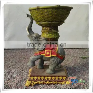 Popular Fiberglass Indoor Thailand Elephant Statue for Sale thumbnail-5