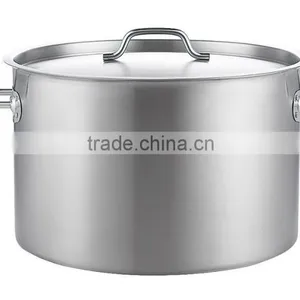 Two Handle Sauce Pan Saucepan Cooker Family Restaurant Hotell Usage High Body Stainless Steel Stock Pot With Lid thumbnail-3