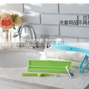 X012 Portable Travel Toothbrush Case Rectangle Toothbrush Box Plastic Toothbrush Storage Box thumbnail-1